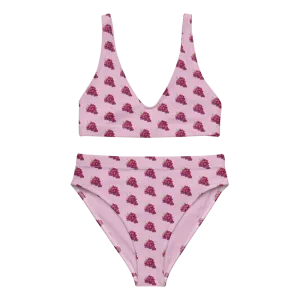 UVA 🍇 All-Over Print High-Waisted Two Piece Bikini Set Swimsuit
