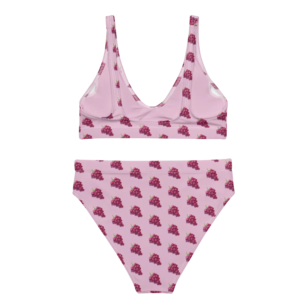UVA 🍇 All-Over Print High-Waisted Two Piece Bikini Set Swimsuit