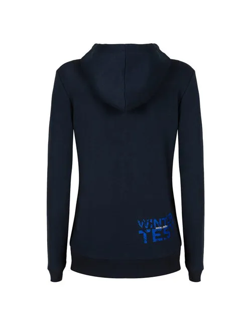 Valentino Rossi VR46 Classic Ladies Winter Test Hooded Fleece Blue