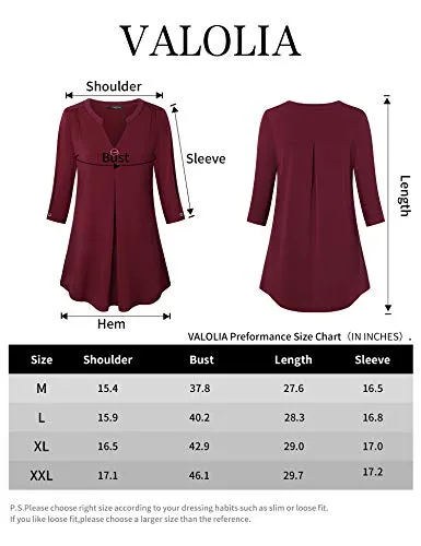 VALOLIA Workout Shirts for Women, Moisture Wicking Quick Dry Active Athletic Women's Gym Performance T Shirts(Red Small)