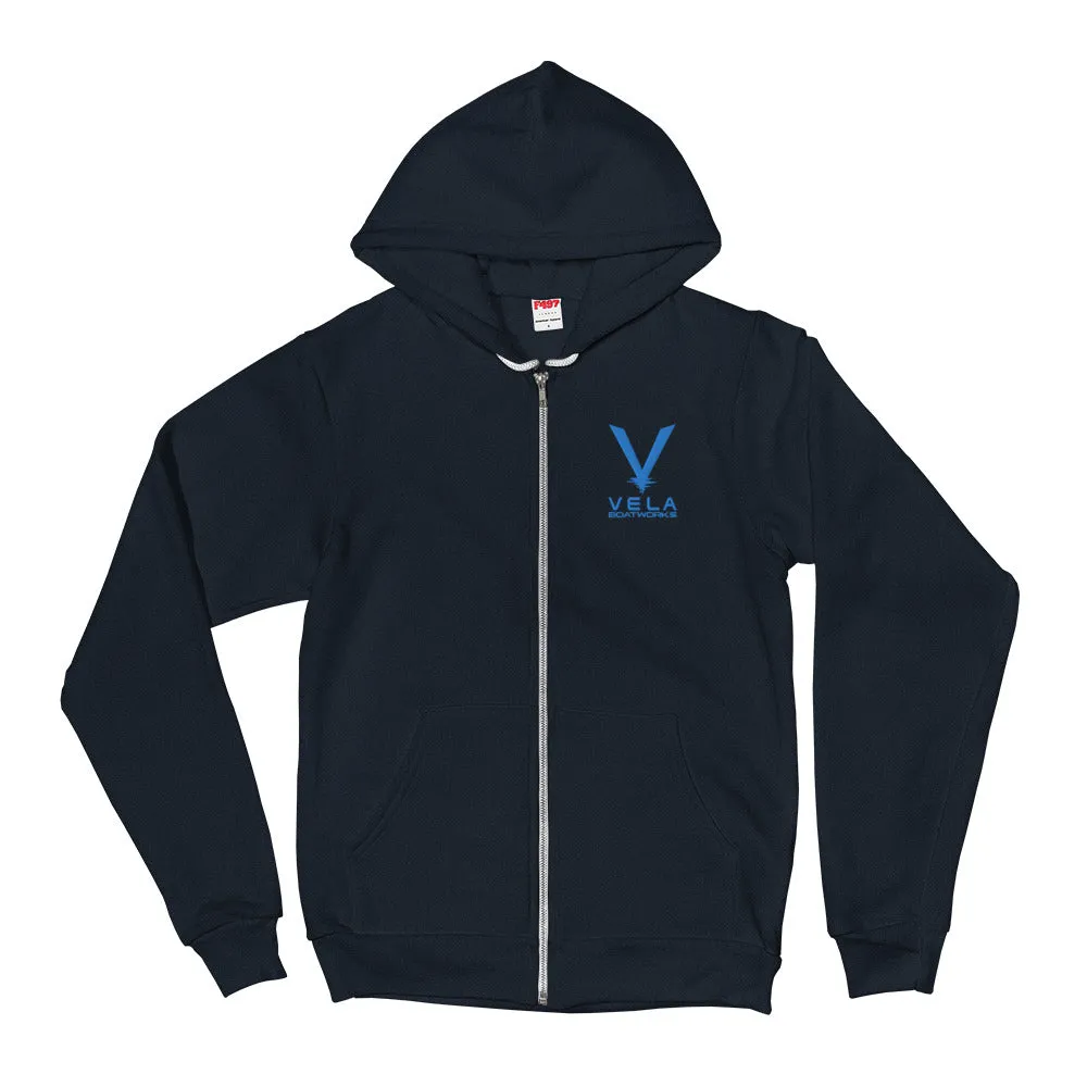 Vela Zippered Hoodie sweater