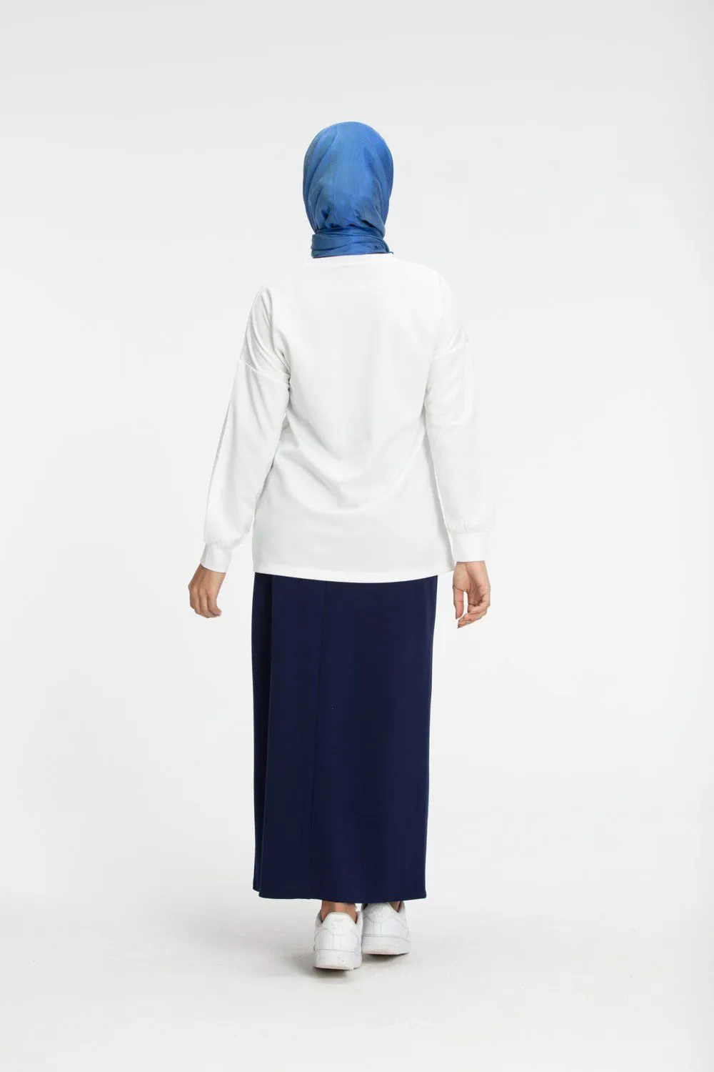 Veronica Maxi Modest Skirt | Blue