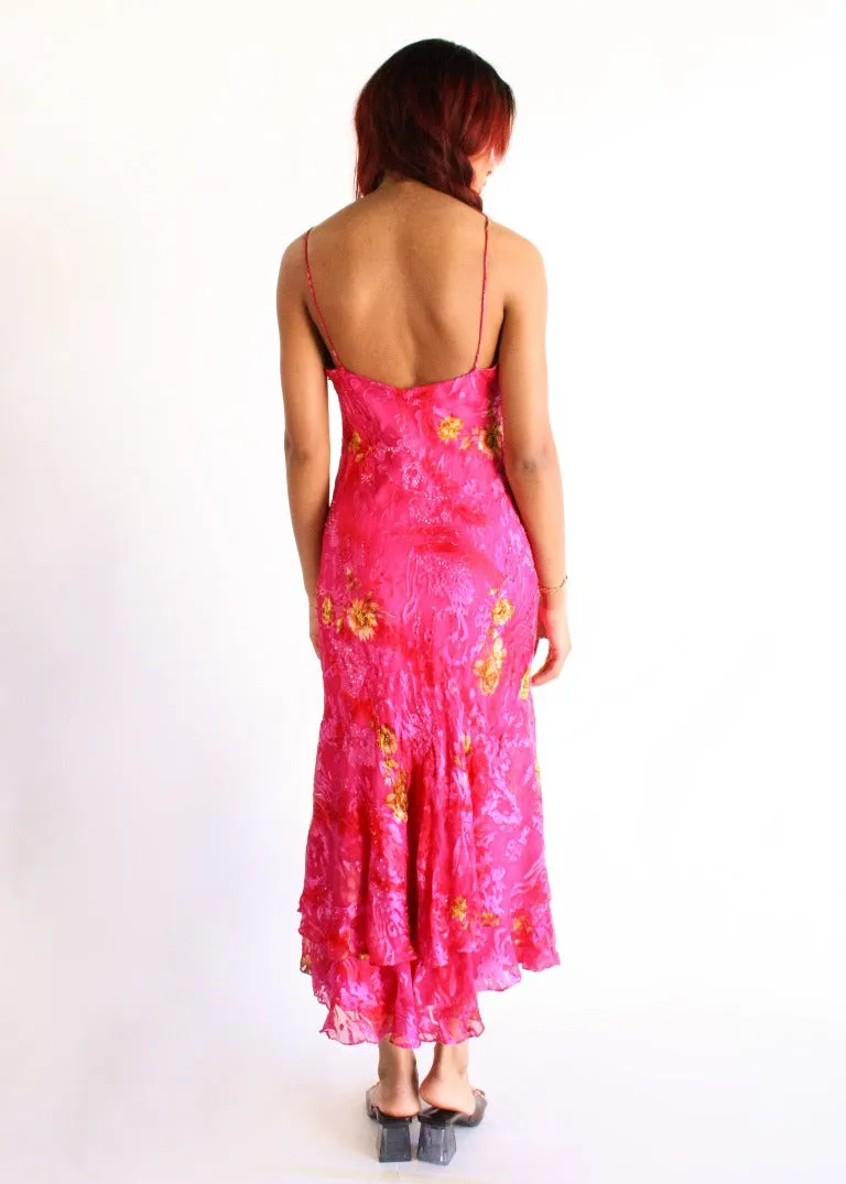 Vintage Floral Dress D0073