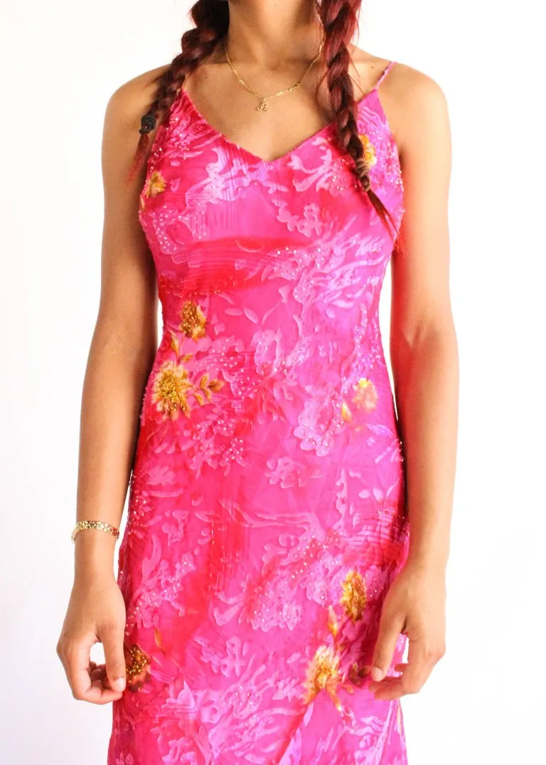 Vintage Floral Dress D0073