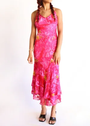 Vintage Floral Dress D0073