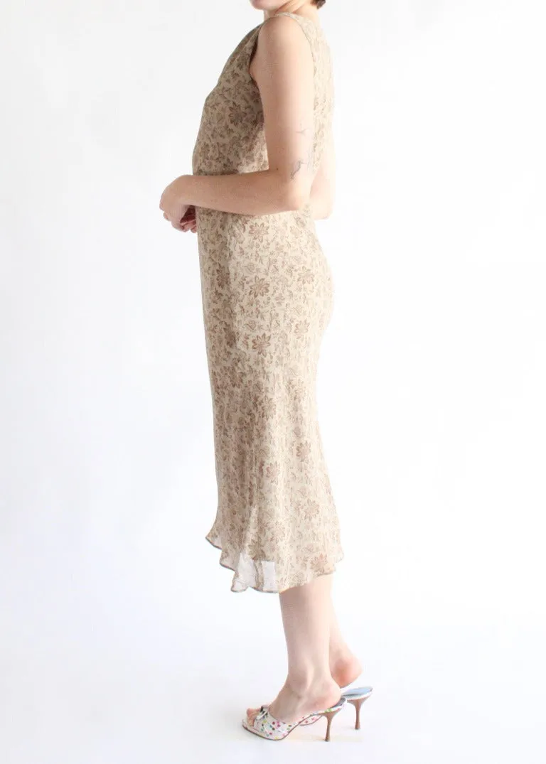 Vintage Floral Dress D0205