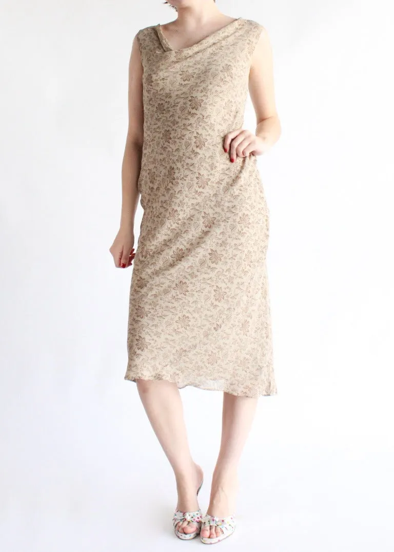 Vintage Floral Dress D0205