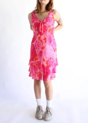Vintage Floral Dress D0235
