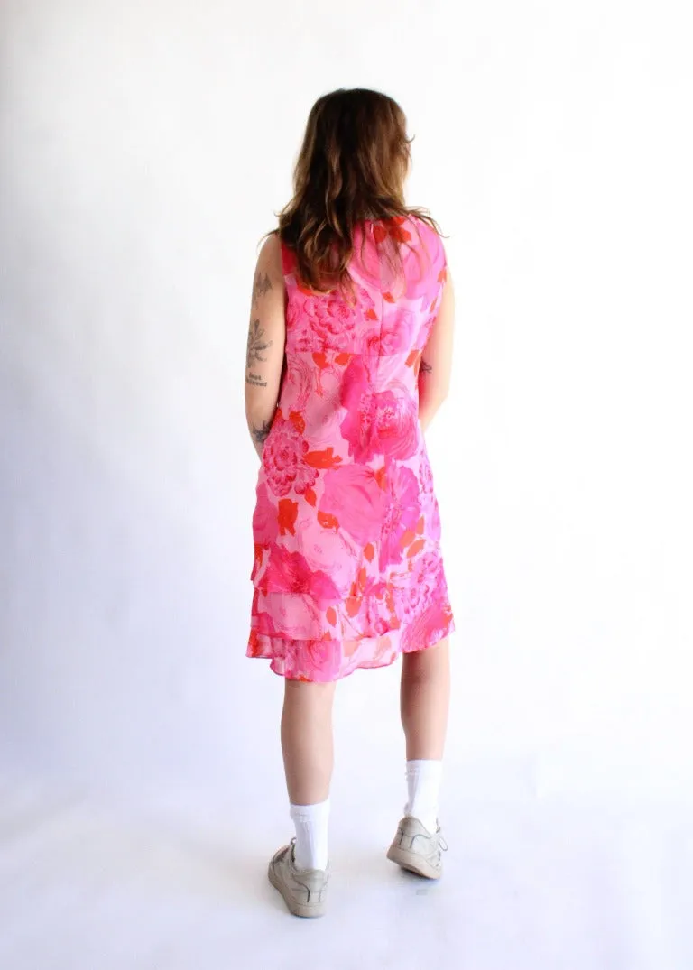 Vintage Floral Dress D0235