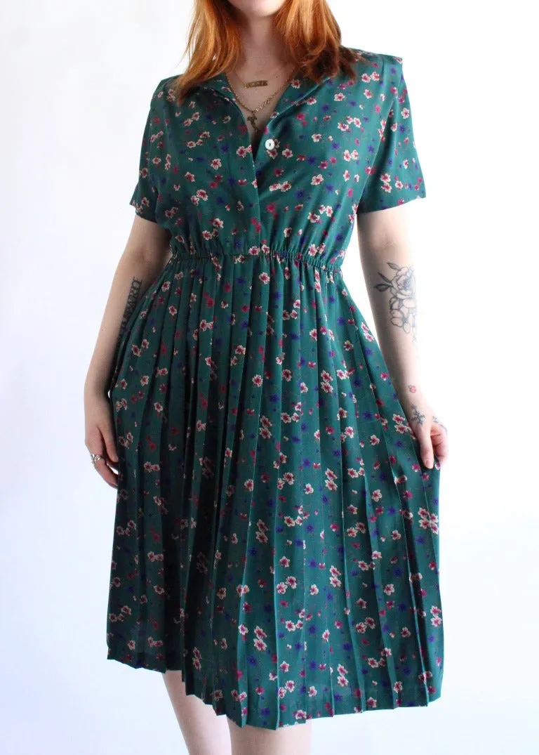 Vintage Floral Dress D0248