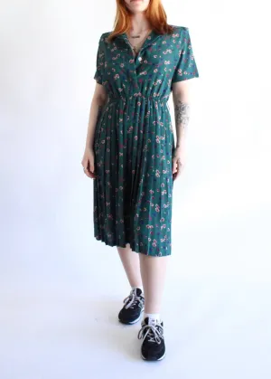 Vintage Floral Dress D0248