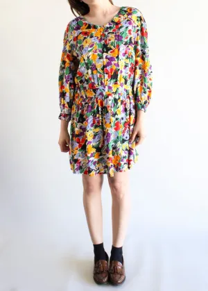Vintage Floral Dress D0351