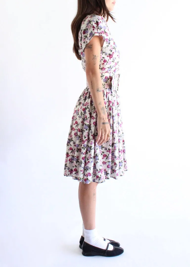 Vintage Floral Dress D0362