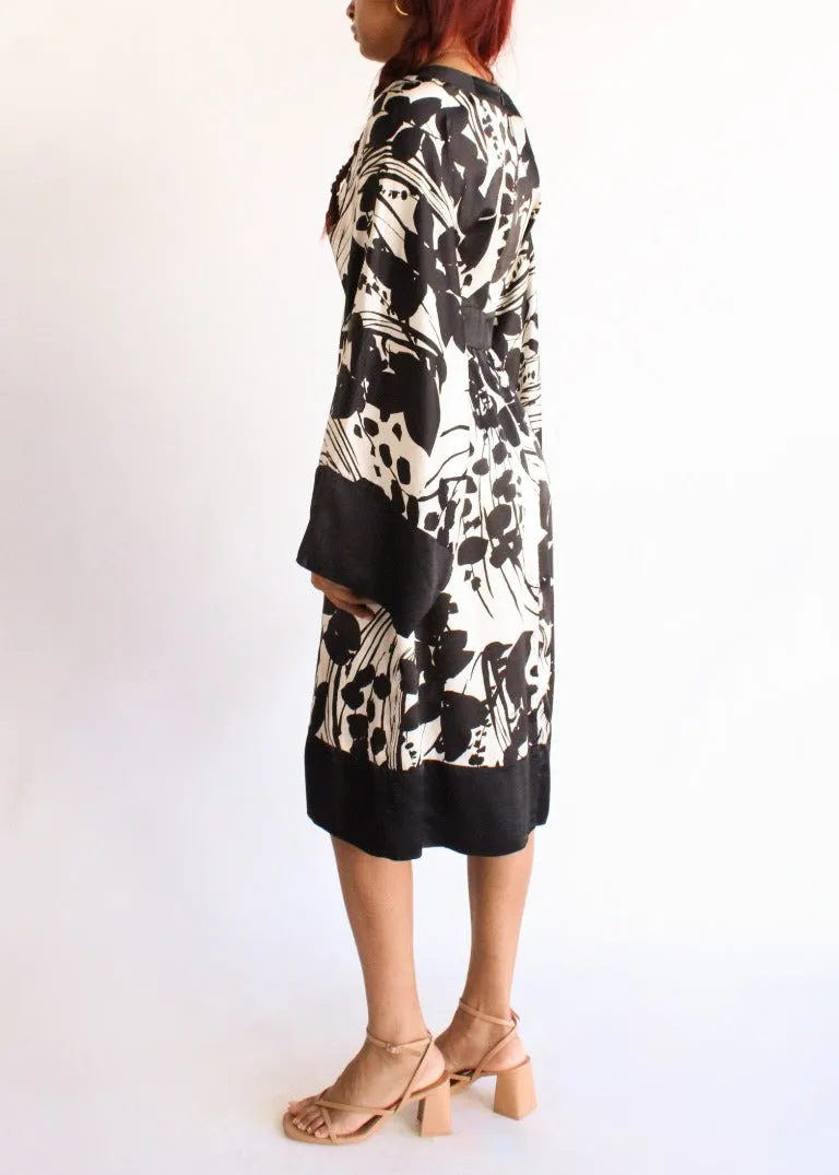 Vintage Floral Dress D0460