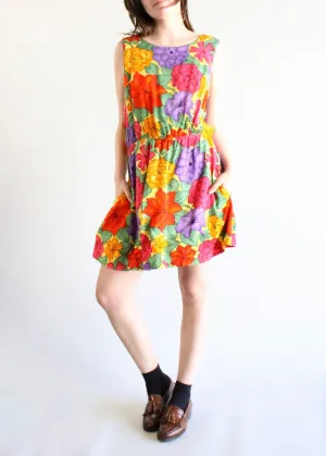 Vintage Floral Dress D0477