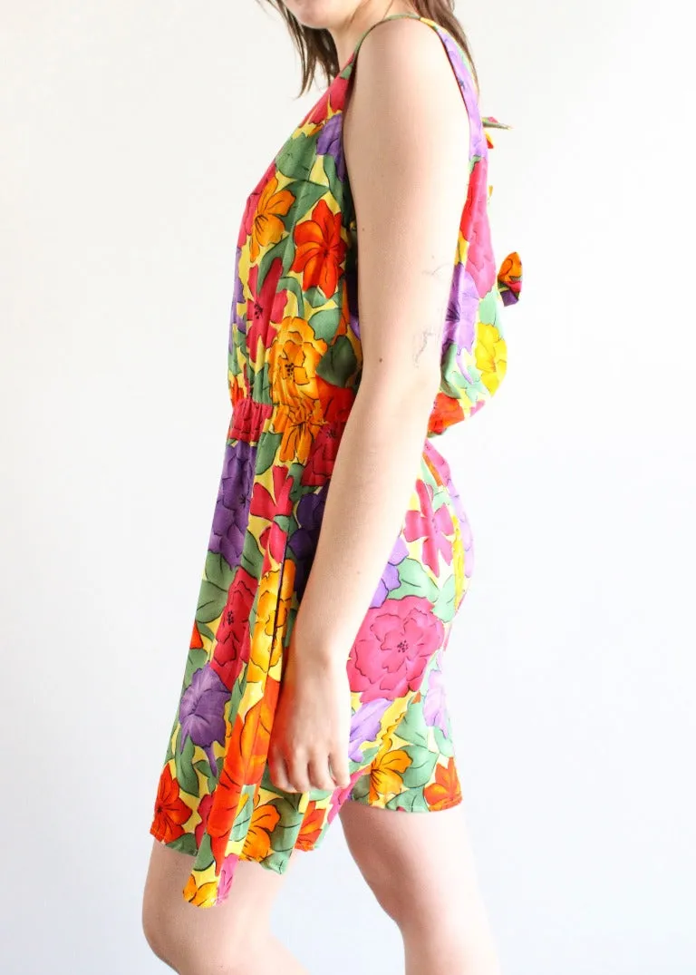 Vintage Floral Dress D0477