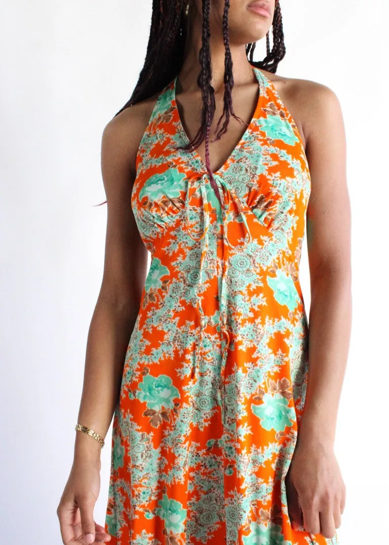Vintage Floral Dress D0521