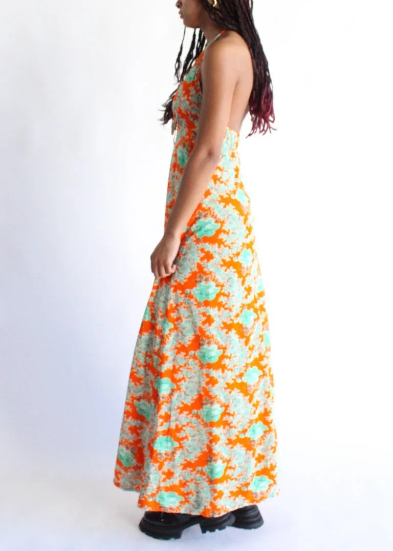 Vintage Floral Dress D0521