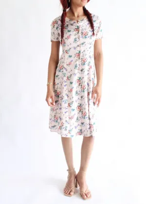 Vintage Floral Dress D0567
