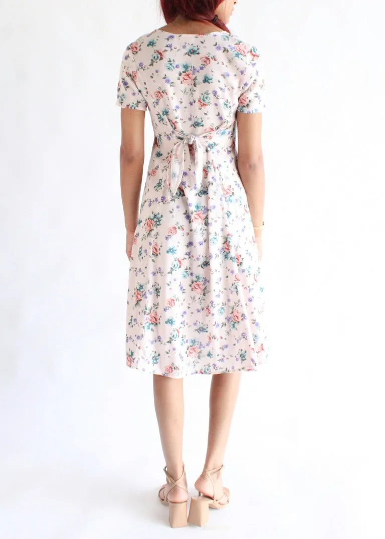Vintage Floral Dress D0567