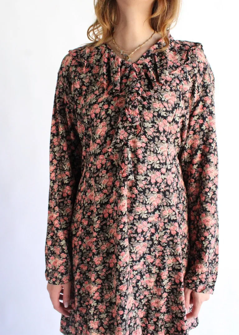 Vintage Floral Dress D0578