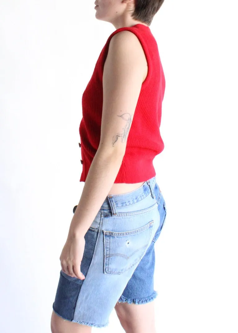 Vintage Knit Vest S0665
