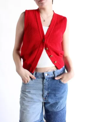 Vintage Knit Vest S0665