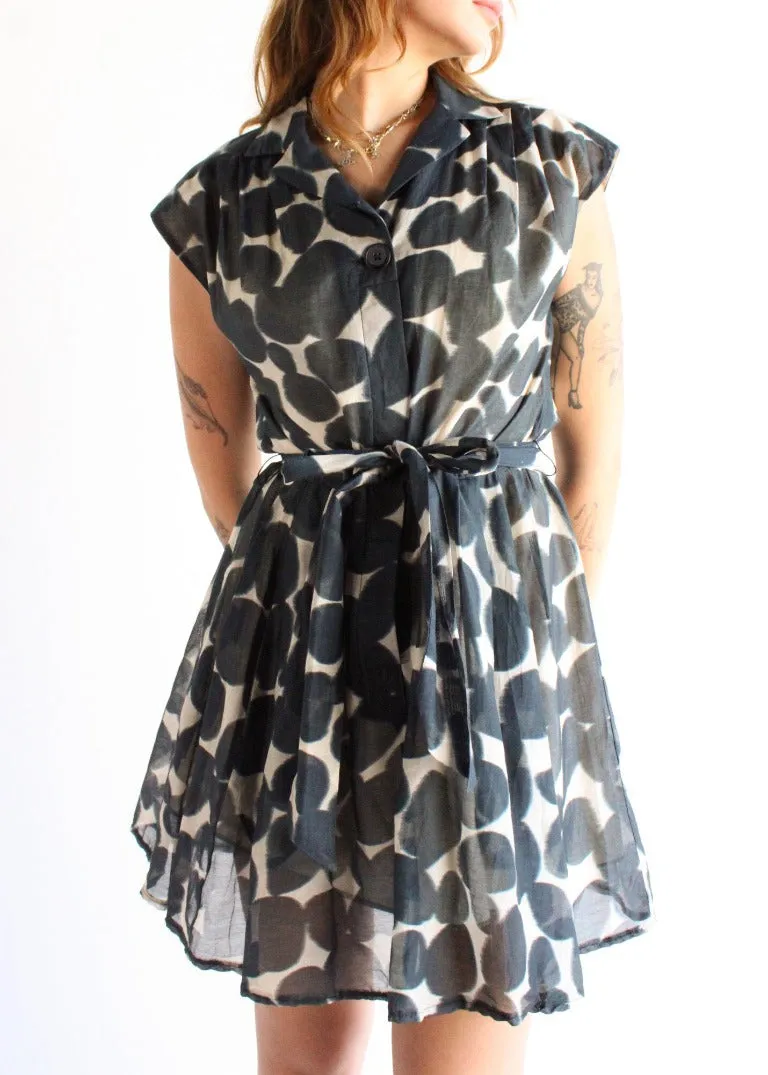 Vintage Print Dress D0315