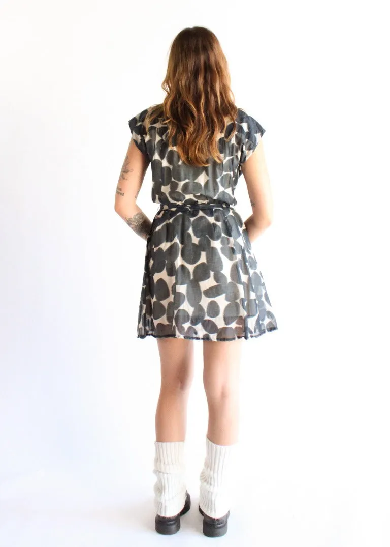 Vintage Print Dress D0315