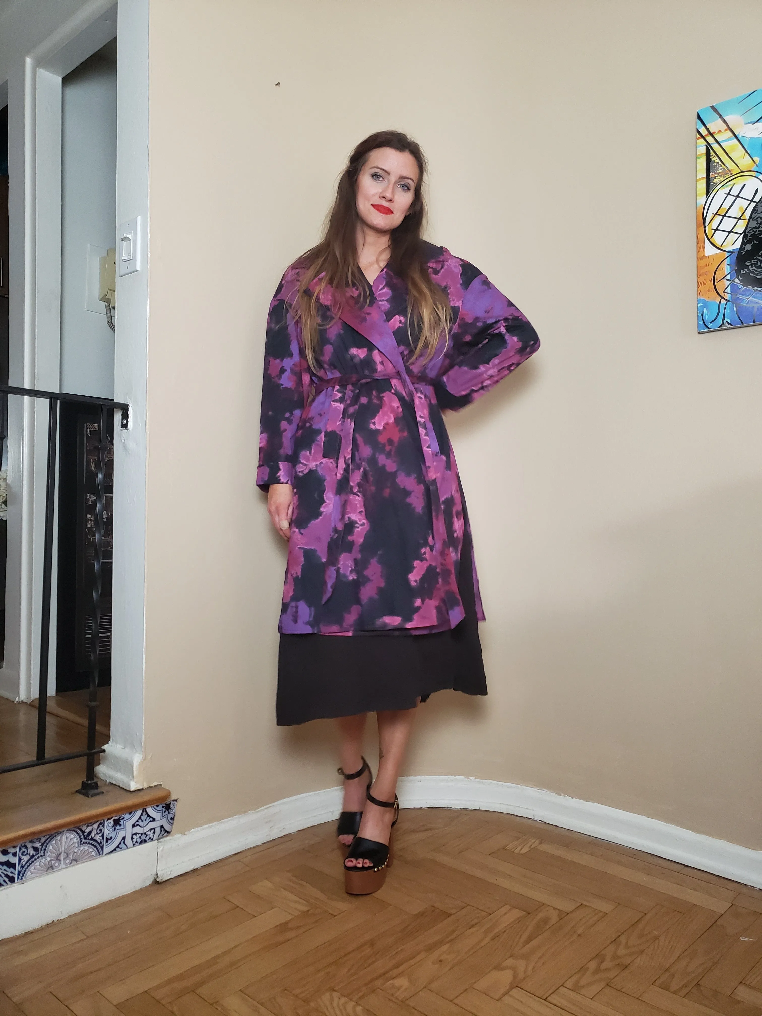 Vintage - Purple Trenchcoat