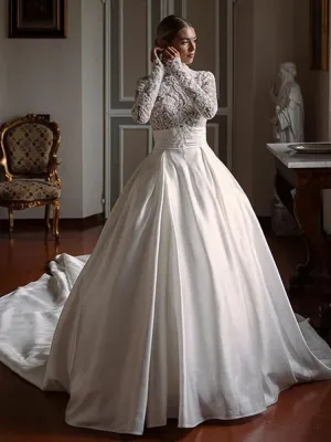 Wedding Dress A Line Princess Bride Dresses Vestidos de novia Satin