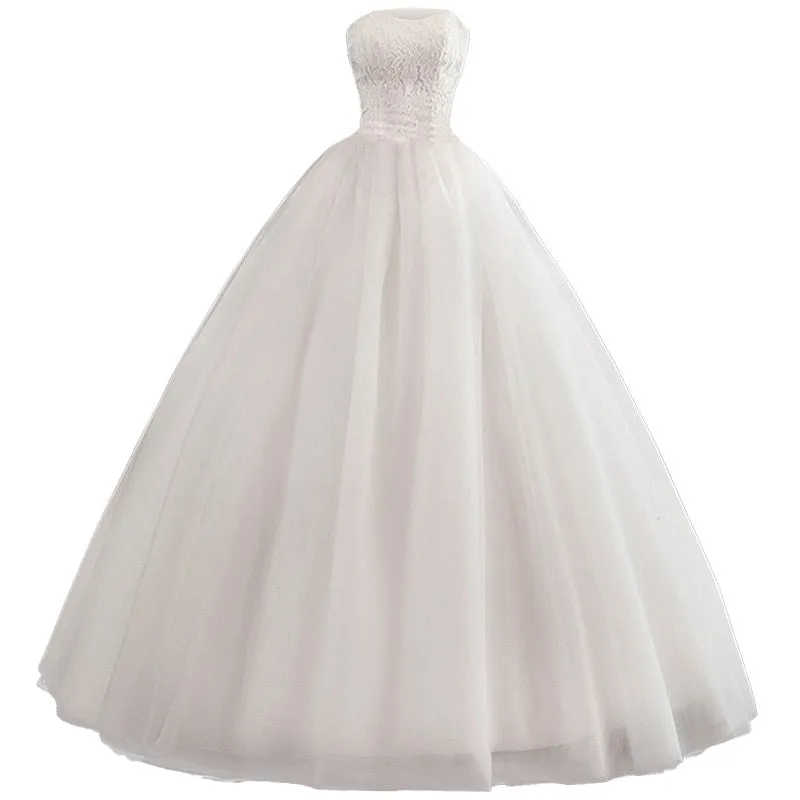 Wedding Dress Bride Dress Lace Strapless Wedding Gowns