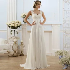 Wedding Dress for Woman Chiffon Boho Bride Dress Plus Size
