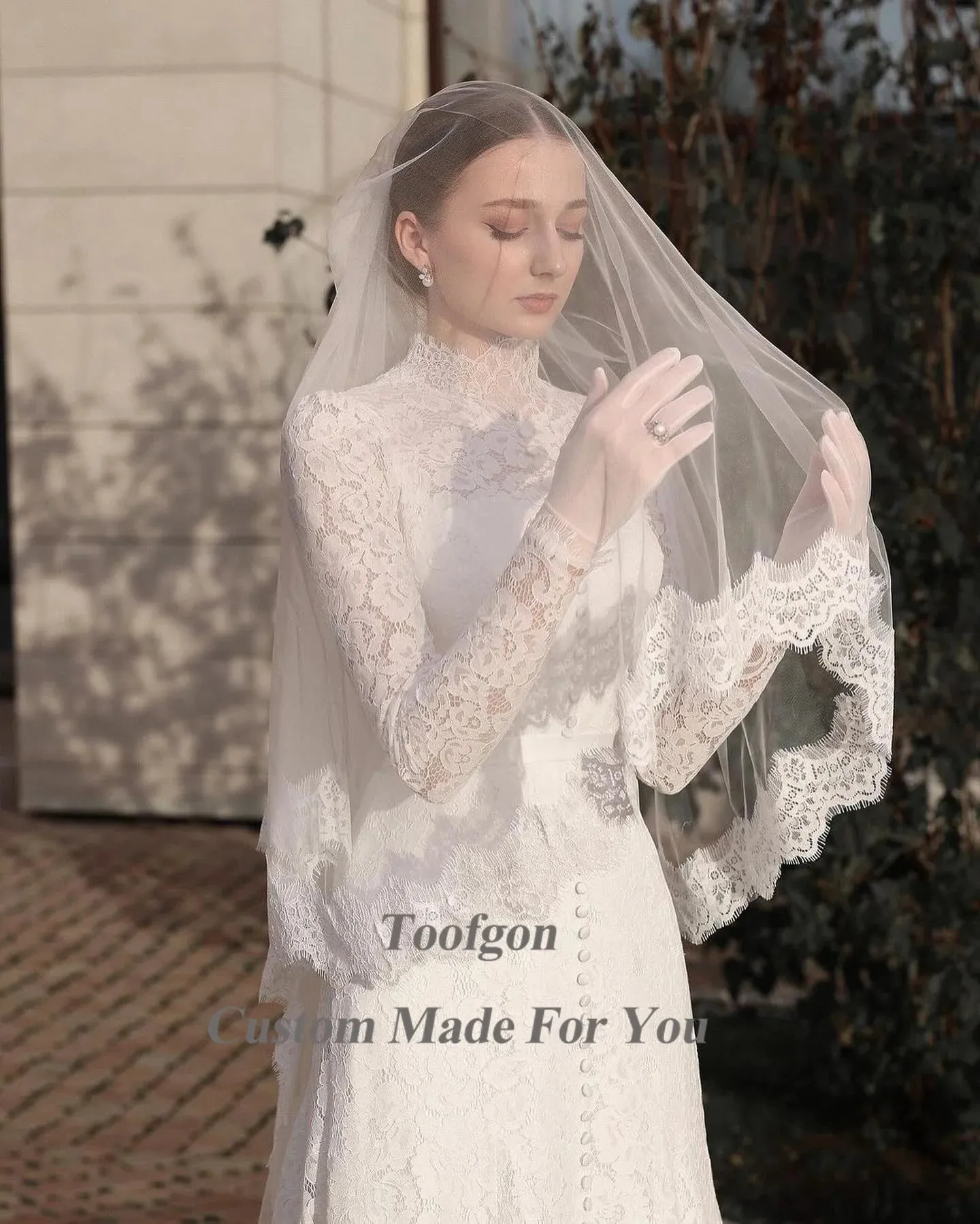Wedding Dresses A Line Long Sleeve Wedding Gowns
