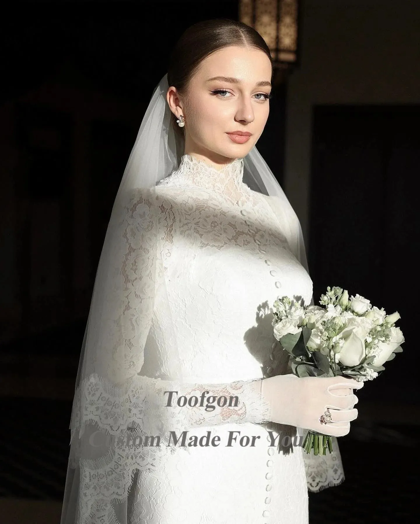 Wedding Dresses A Line Long Sleeve Wedding Gowns