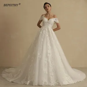 Wedding Dresses For Women Bride Romantic Lace Sleeveless Boho Bridal Gown