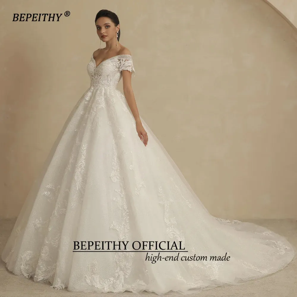Wedding Dresses For Women Bride Romantic Lace Sleeveless Boho Bridal Gown