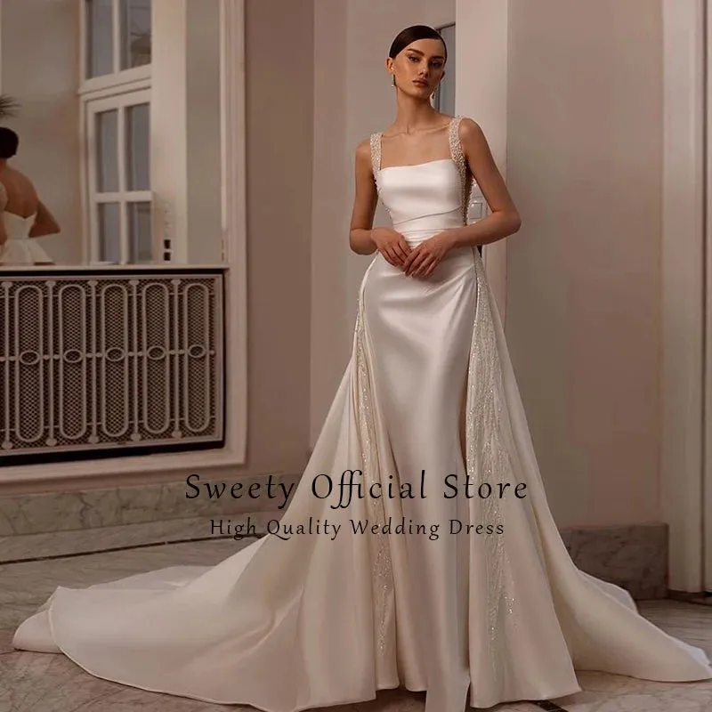 Wedding Guest Dresses: Wedding Dress Bead Organza With Embroidery