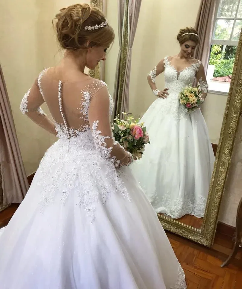 Wedding Guest Dresses: Wedding Dress Robe Mariage Bohemian Long Sleeve