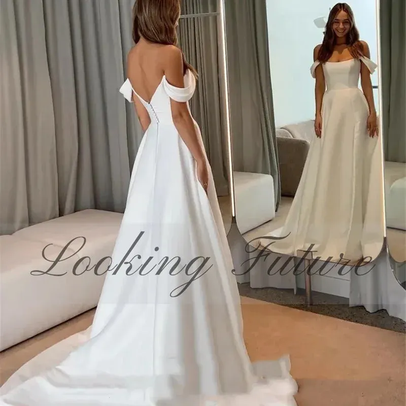 Wedding Guest Dresses: Wedding Dresses For Woman Strapless Off The Shoulder