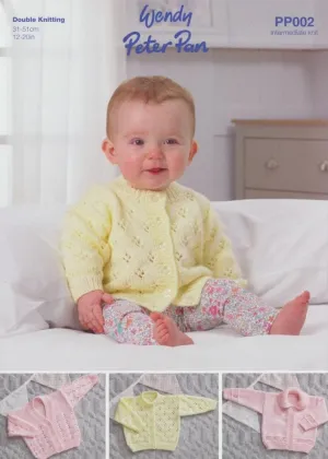 Wendy Peter Pan PP002 Baby Cardigans - Double Knitting