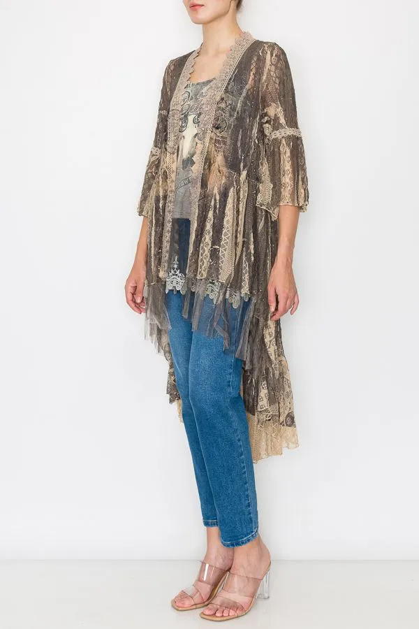 Western Cardigan Rodeo Lace Bohemian Duster Wrap Cowgirl
