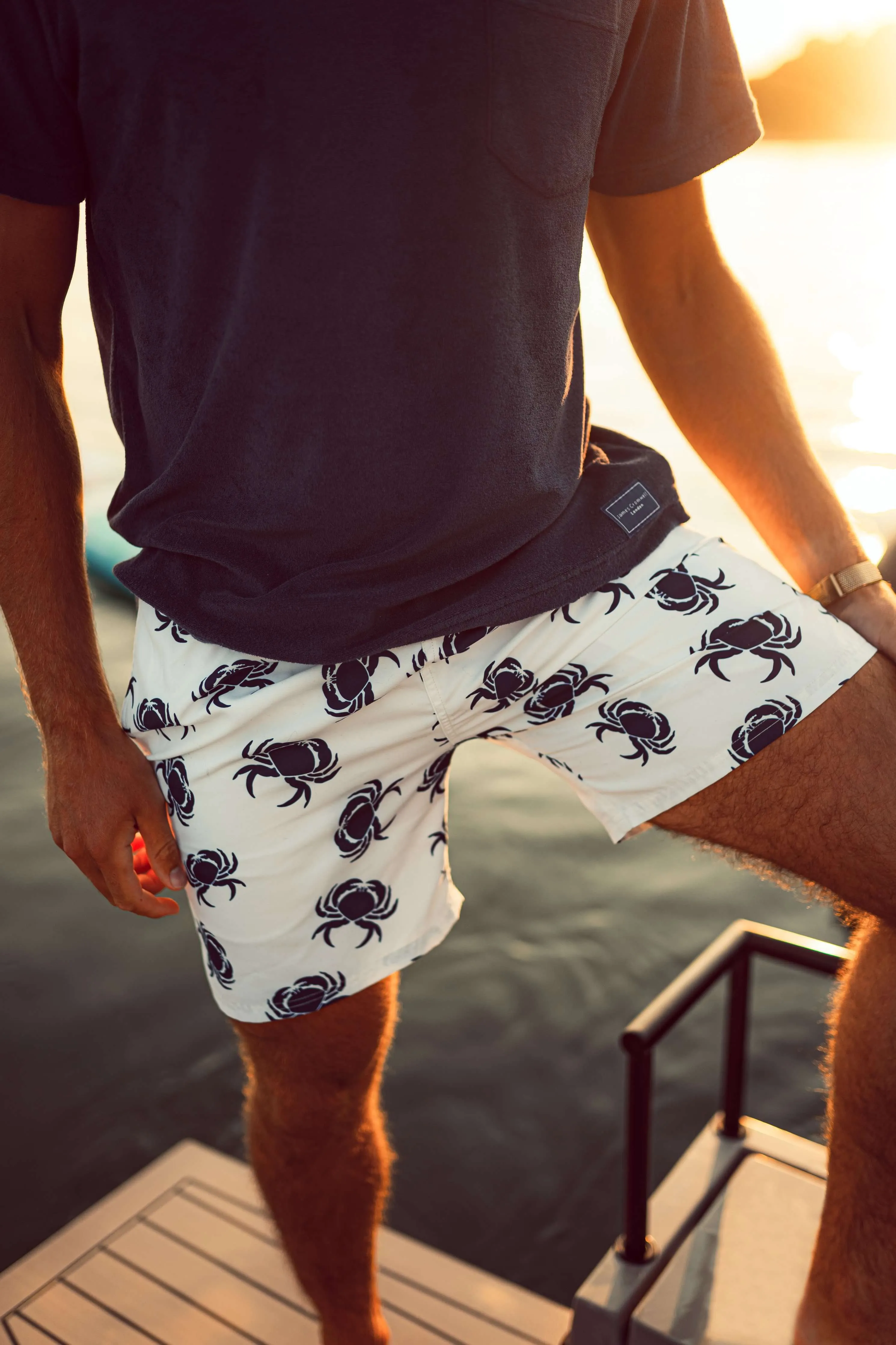 White Bold Crab