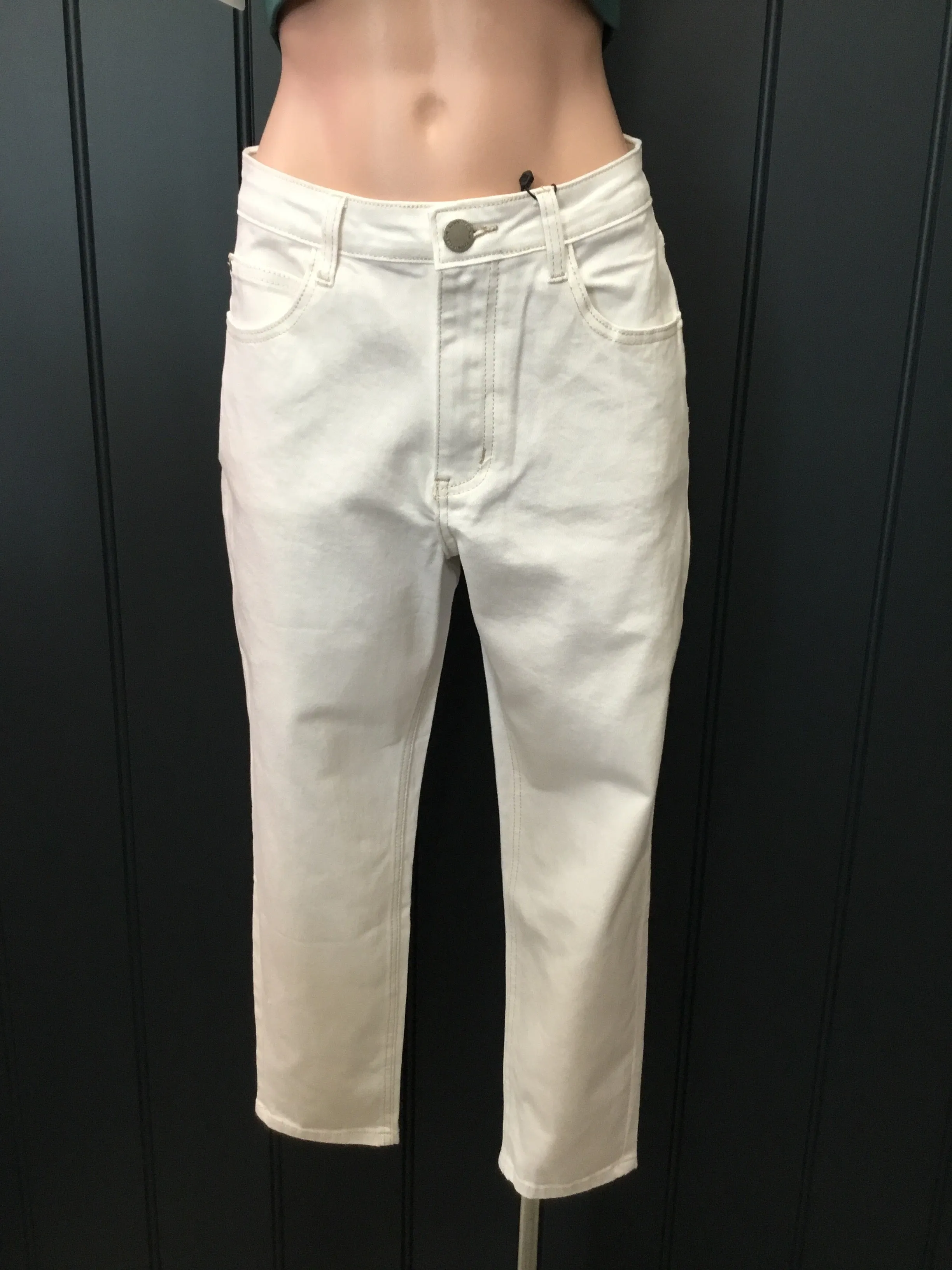 White Denim Jeans - Relaxed Fit