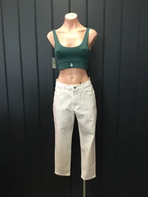 White Denim Jeans - Relaxed Fit