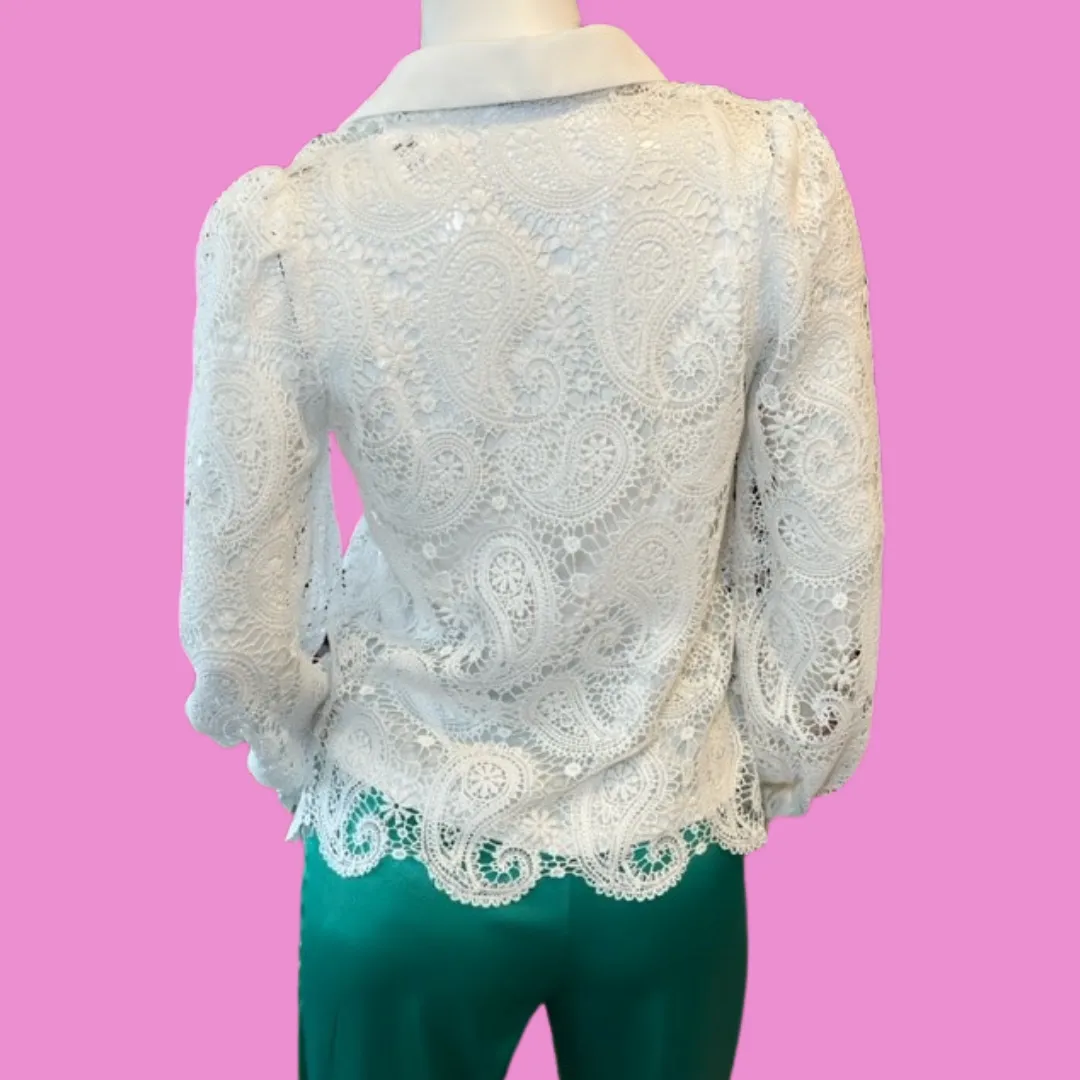 White lace top