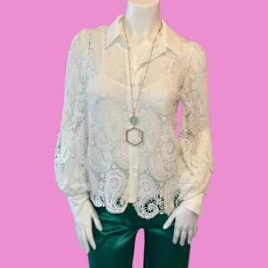 White lace top