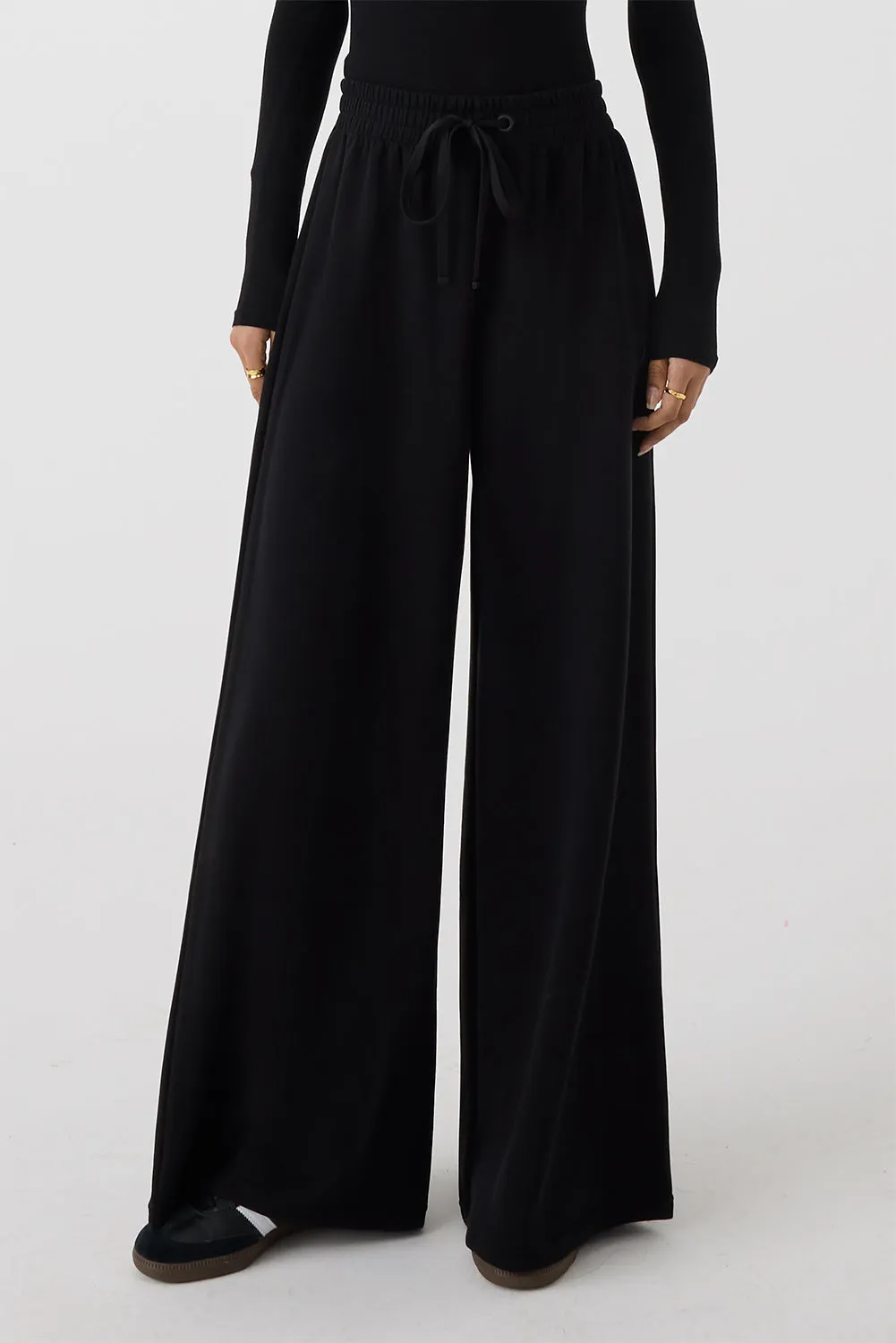 Wide Leg Track Bottom