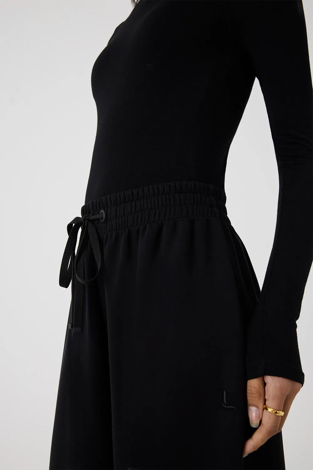 Wide Leg Track Bottom
