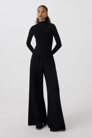 Wide Leg Track Bottom